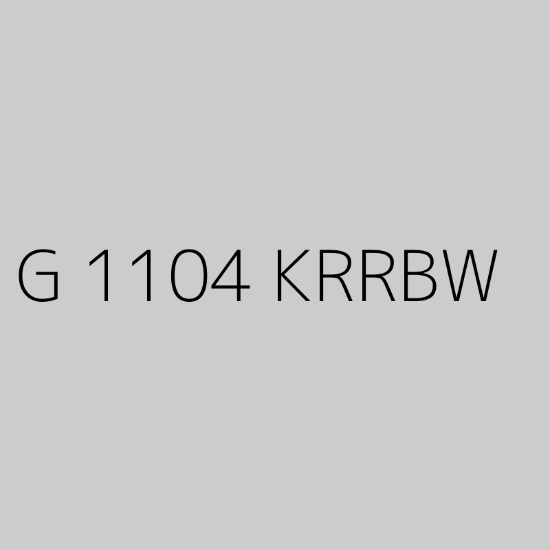 G 1104 KRRBW 